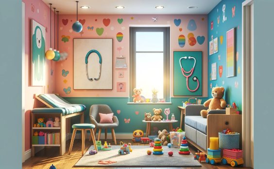 Kinderzimmer im Arztstil