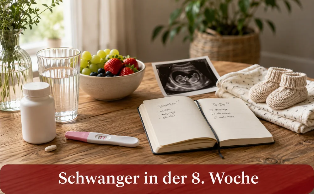 Schwanger in der 8. Woche - Symbolbild