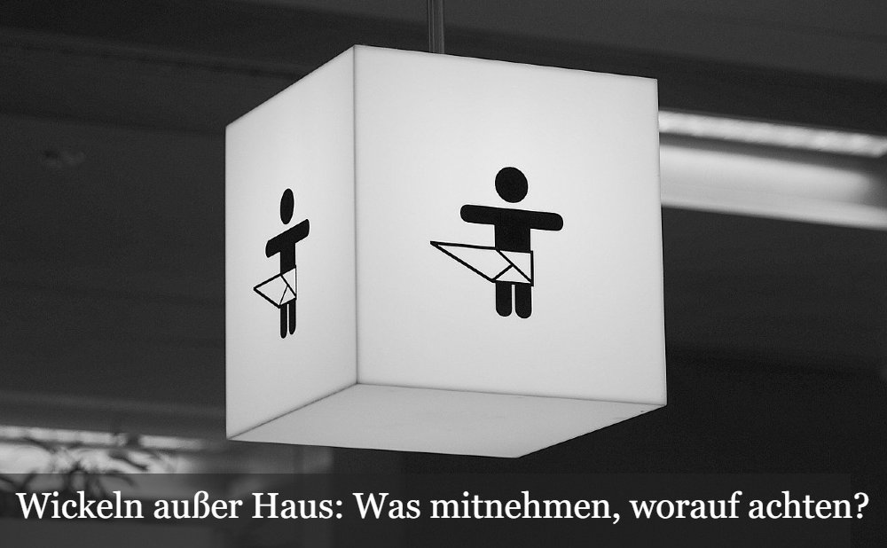 Wickeln unterwegs Zeichen